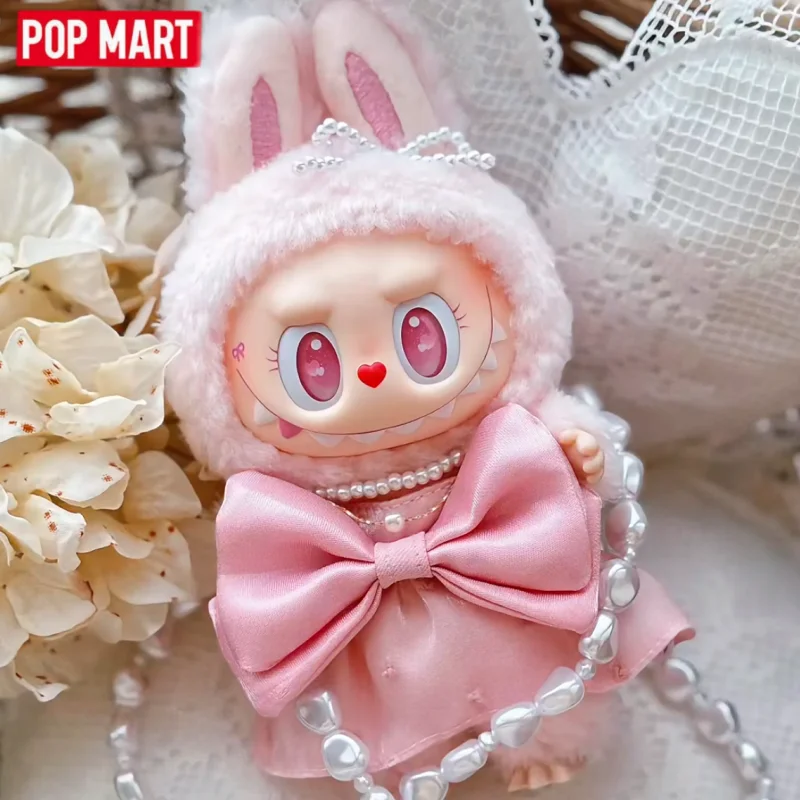 

POP MART Original The Monster Labubu 17cm Mokoko Angel Crying Again Soft Plush Blind Box Dolls Collectible Girls Birthday Gifts