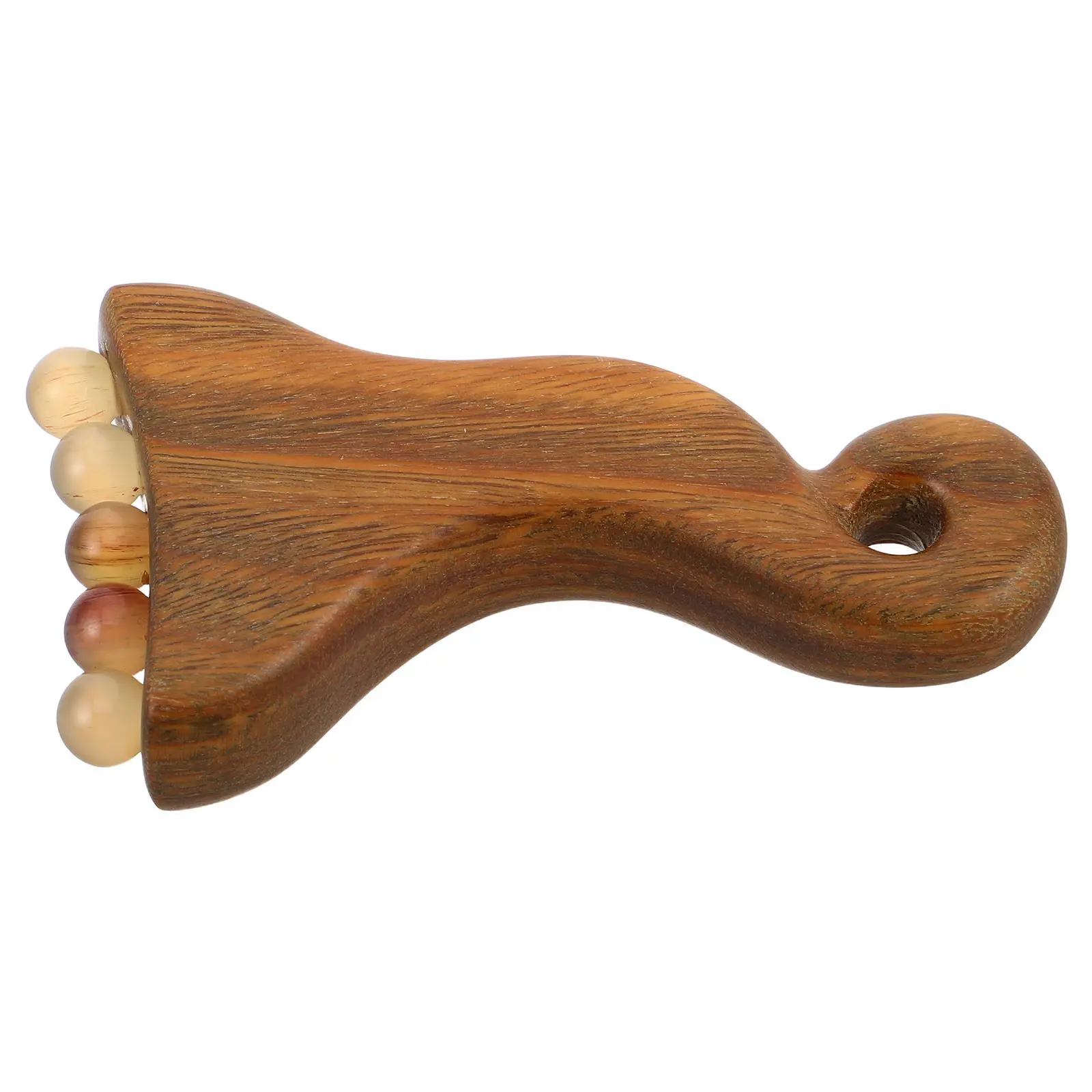 

Wooden Gua Sha Face Massager Natural Green Sandalwood Small Sheep Horn Design for Facial Contouring Eye Massage Neck Relief