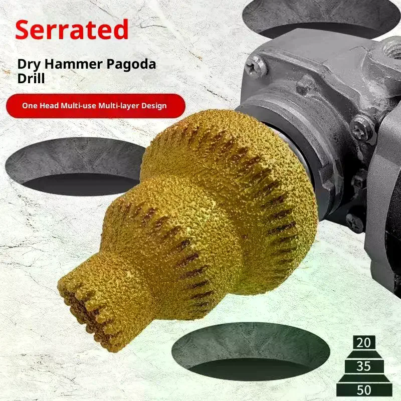 

Sawtooth Brazed Tower Drill, Step Reaming Drill Diamond Chamfering And Trimming Knife Tile And Stone Opening Angle Grinding Tool