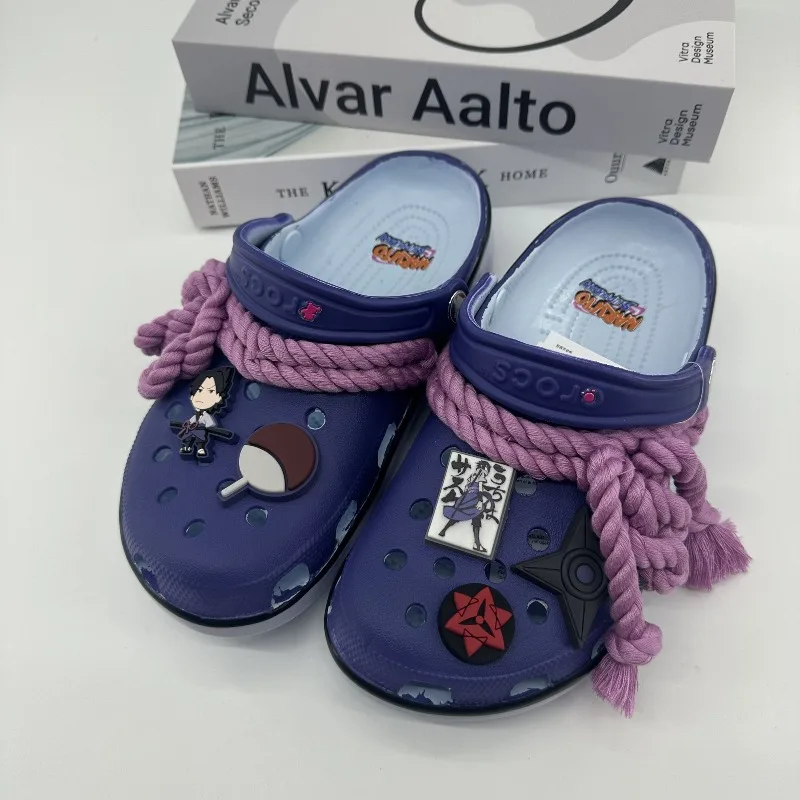 Anime Naruto Uzumaki Naruto Uchiha Sasuke Creative Fashionable Cartoon Pattern Comfortable Non-slip Wear-resistant Beach Sandals