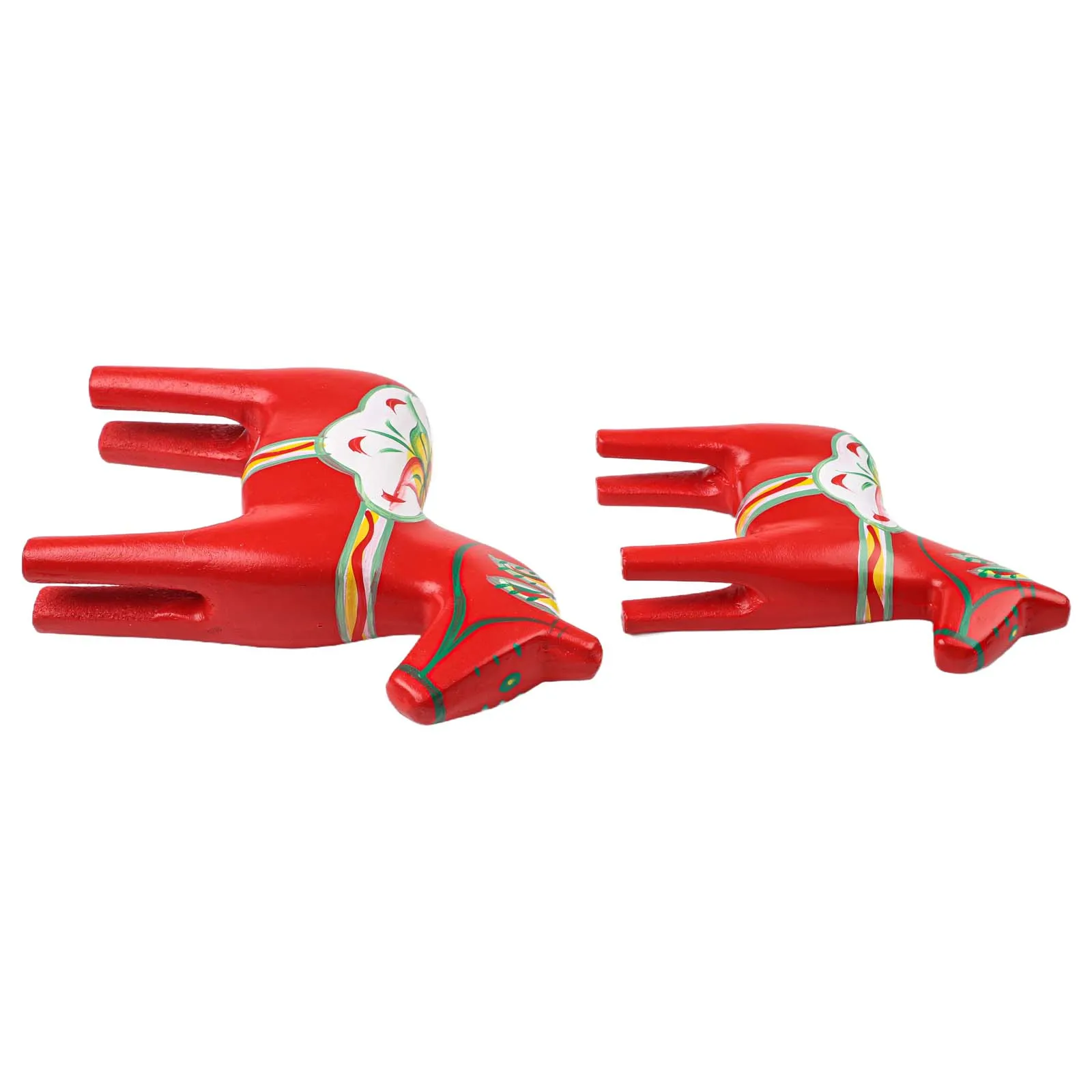 For Home Decoration Wooden Horse Figurine Handcrafted Dala Horse Decoration Hand Painted Home Decor Intricate Details