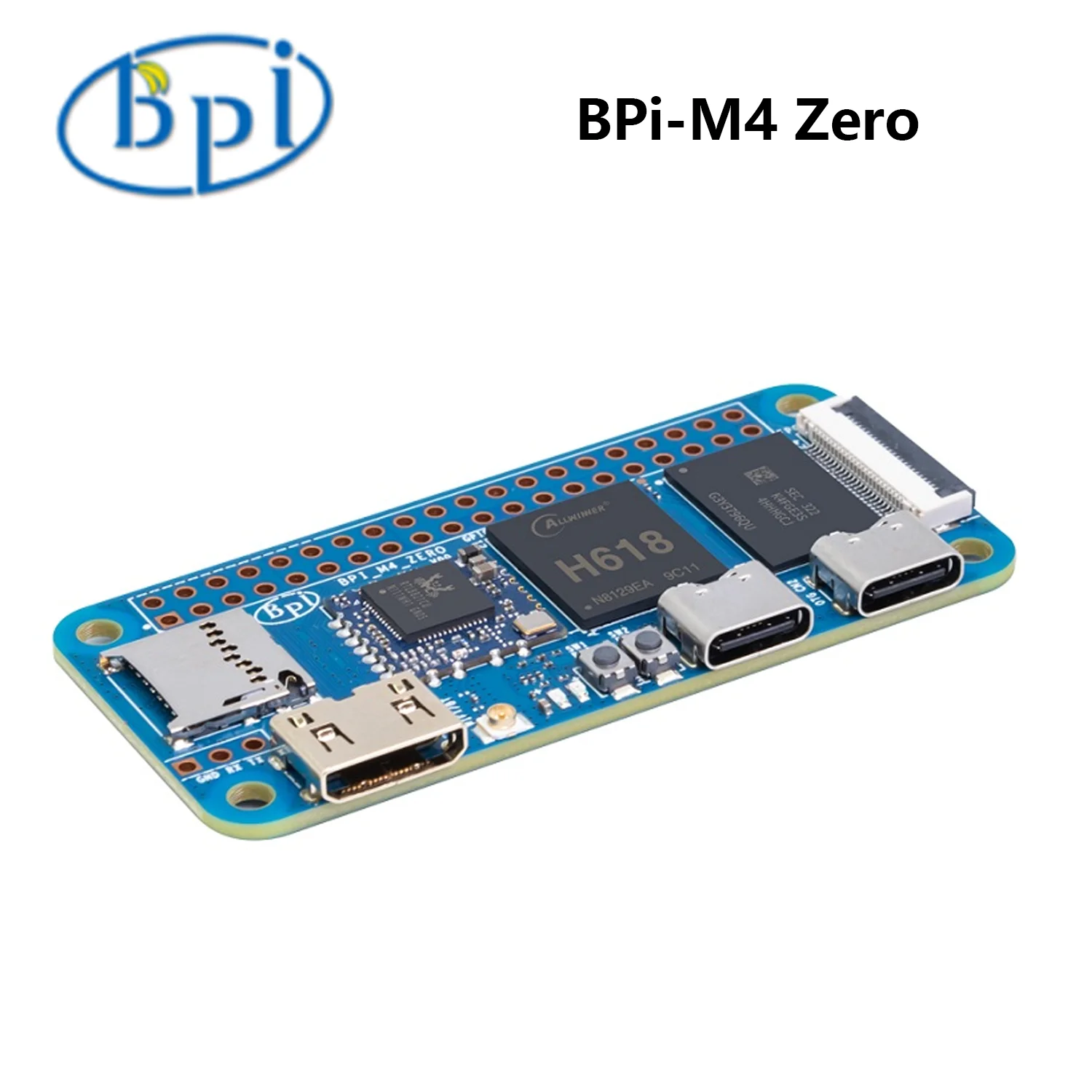 Imagem -05 - Banana pi m4 Zero Bpi-m4 Zero H618 Soc 2g 4g Ram Lpddr4 8g 32g Emmc Suporta 5g Wifi Conector de 40 Pinos Raspberry pi Zero w