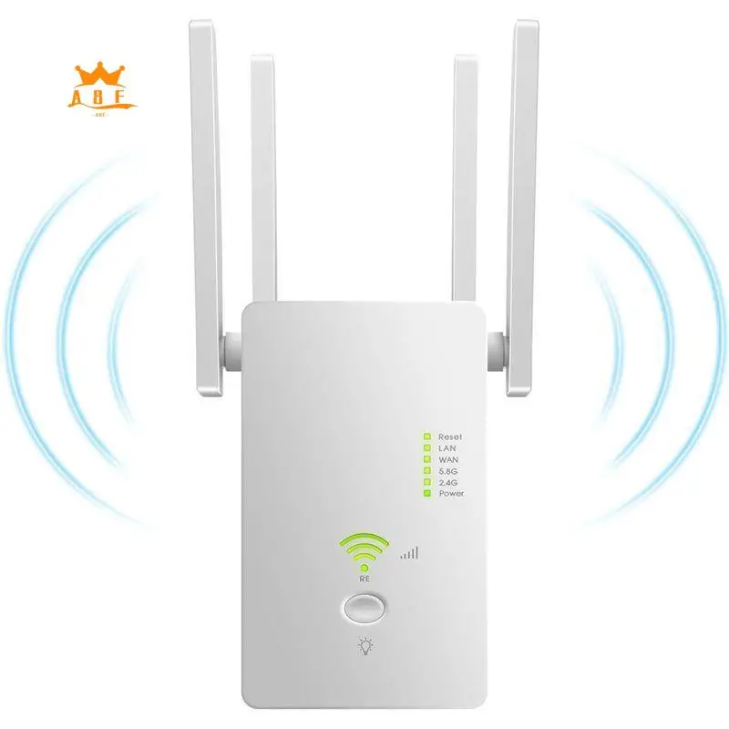 

A08E-Wifi Booster 1200M Wifi Repeater 5Ghz Wireless Router 2.4Ghz Access Point Long Signal Amplifier Range Extender EU PLUG