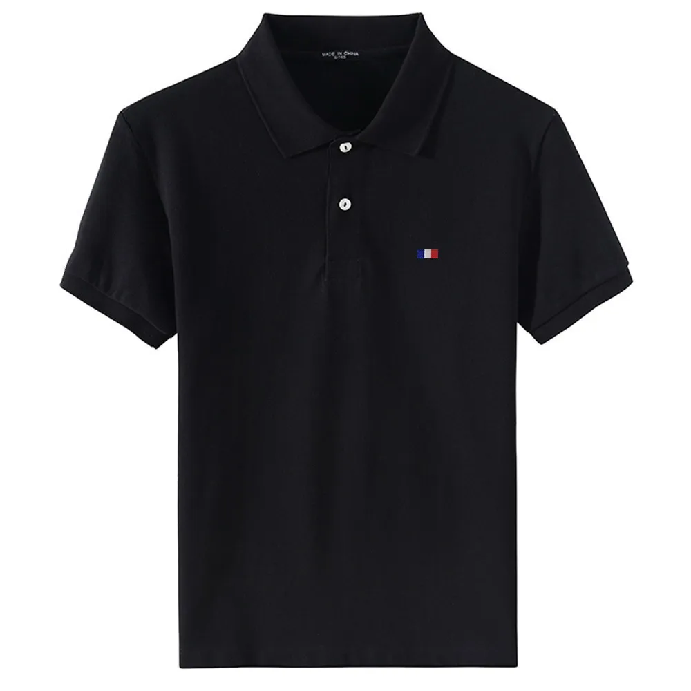 Summer High Quality Mens Polo Shirt 100% Cotton Casual Short Sleeve Polos Homme Fashion Lapel T-shirt Male Tops S-5XL