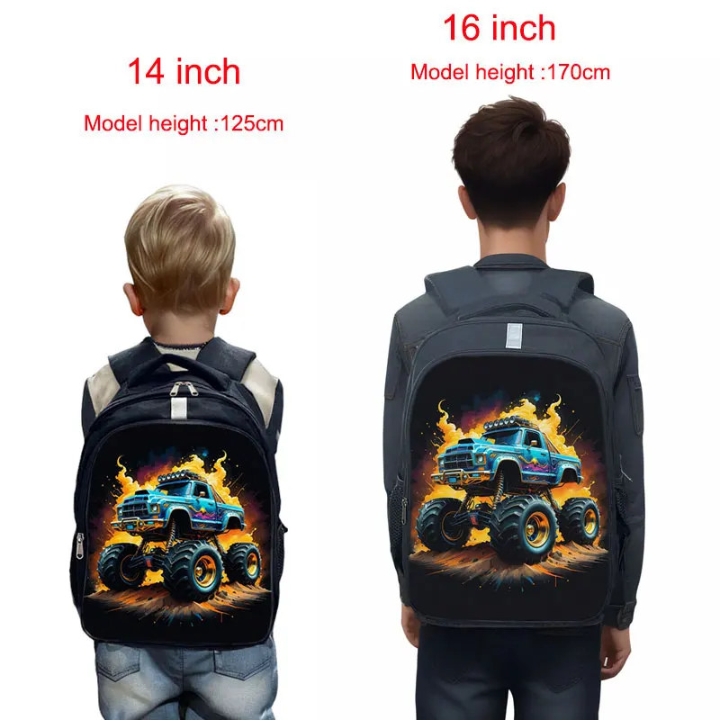 Cool Truck Print Backpack for Teenager Children School Bags Women Men Travel Bags Kids Daypack Laptop Backpack Book Bag