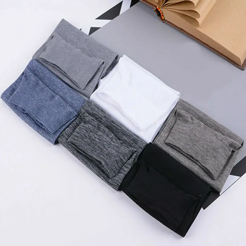 10pairs Men Ice Silk Socks Summer Spring Ultra-thin Socks Solid Business Socks Breathable Soft Socks Ankle Bamboo Fiber Socks