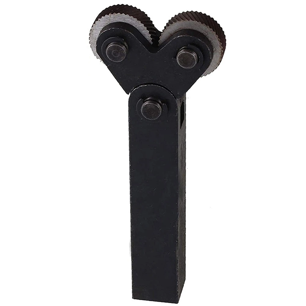 듀얼 휠 널링 툴 키트 7종 0.5mm 1mm 2mm 휠 선형 피치 널링 세트 스틸 선반 커터 휠 널링 툴 세트