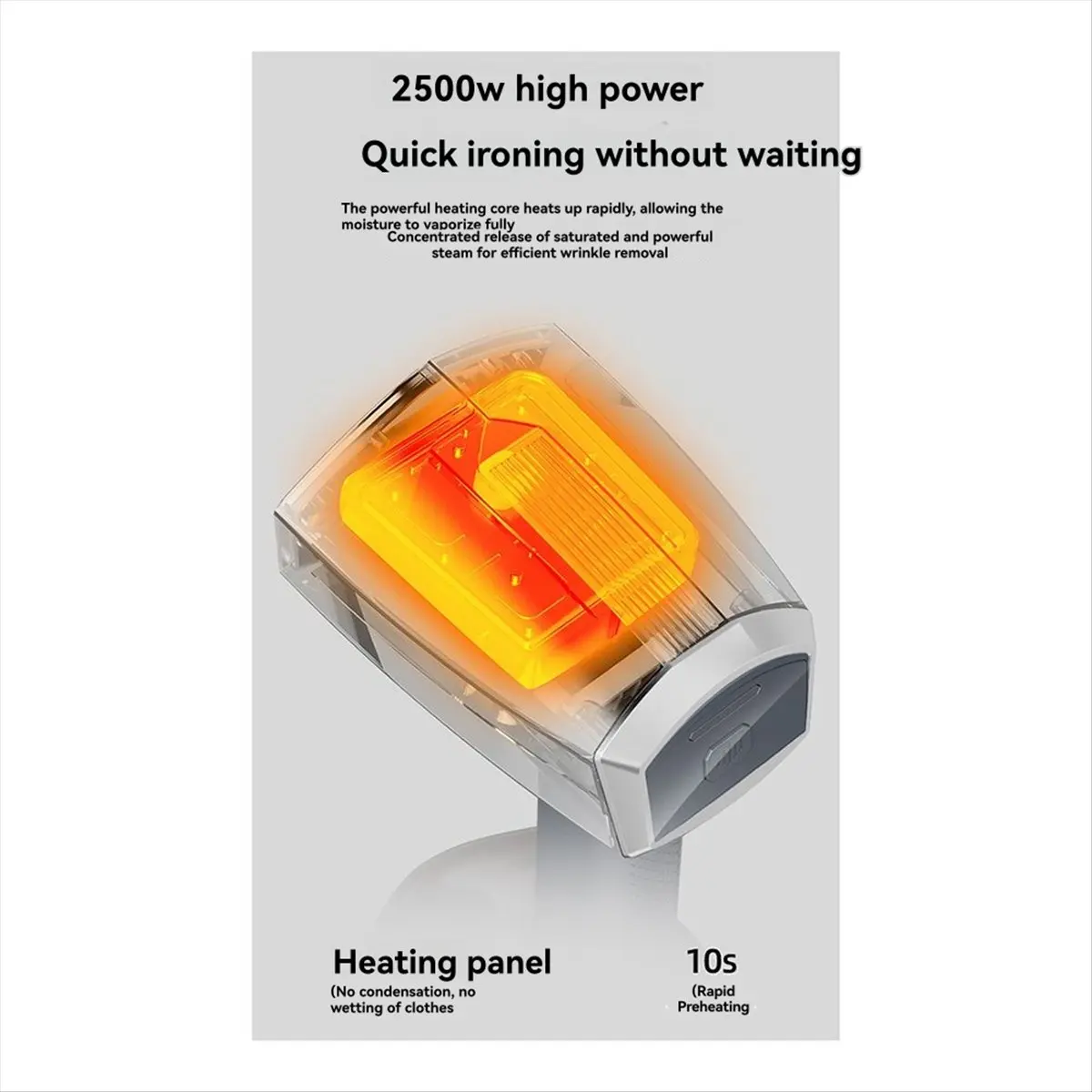 

Стабильный ручной отпариватель для сухой и влажной одежды, 2500 Вт, электрический паровой утюг для ткани, 350 мл, ручной отпариватель для глажки одежды, вилка европейского стандарта