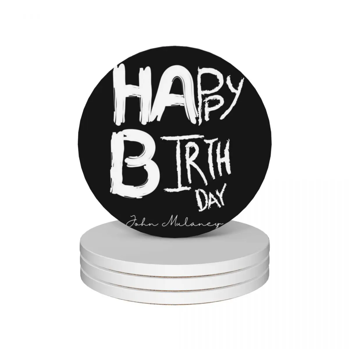 

Happy Birthday John Mulaney Ceramic Coasters (Set of 4) for ceramics ceramic Coasters