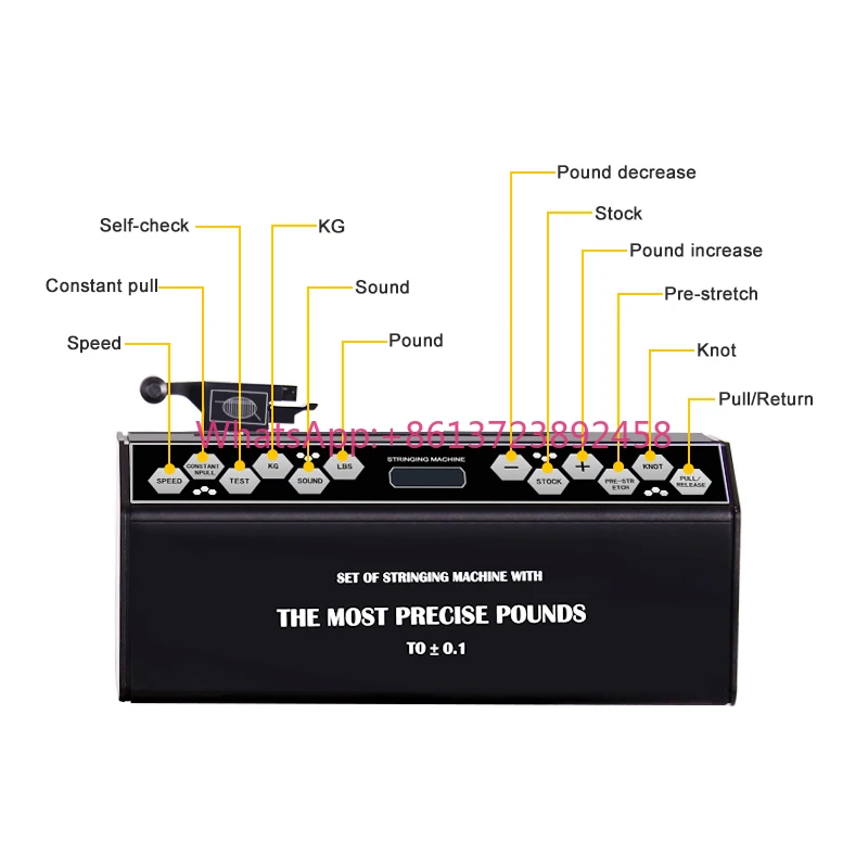 

Компьютеризированная машина для натяжки струн Siboasi S6 S516 S616, совместимая с бадминтонными и теннисными ракетками, точность заводского исполнения