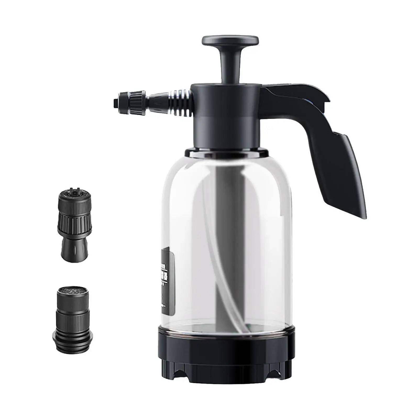 Portable Car Wash Pump Foam Sprayer Hand Pressure Multifunction 2L Lance Blaster Water Sprayer for Car Detailing Indoor Outdoor