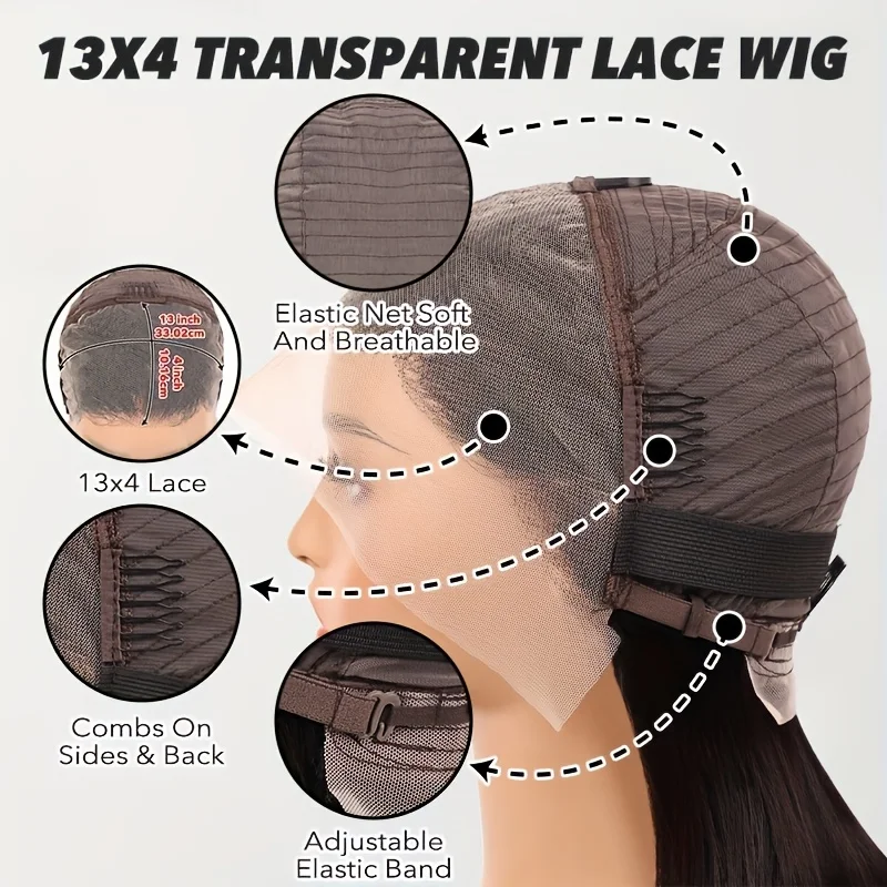 1B/27 Ombre Parrucche Ricci Marrone 13x4 HD Parrucche Frontali Del Merletto Dei Capelli Umani Indossare e Go Parrucche Glueless Evidenziare Parrucche Onda di Acqua Profonda