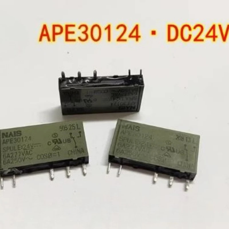 

5 шт./лот APE30124 тонкое реле 24 В 5-контактное тонкое силовое реле