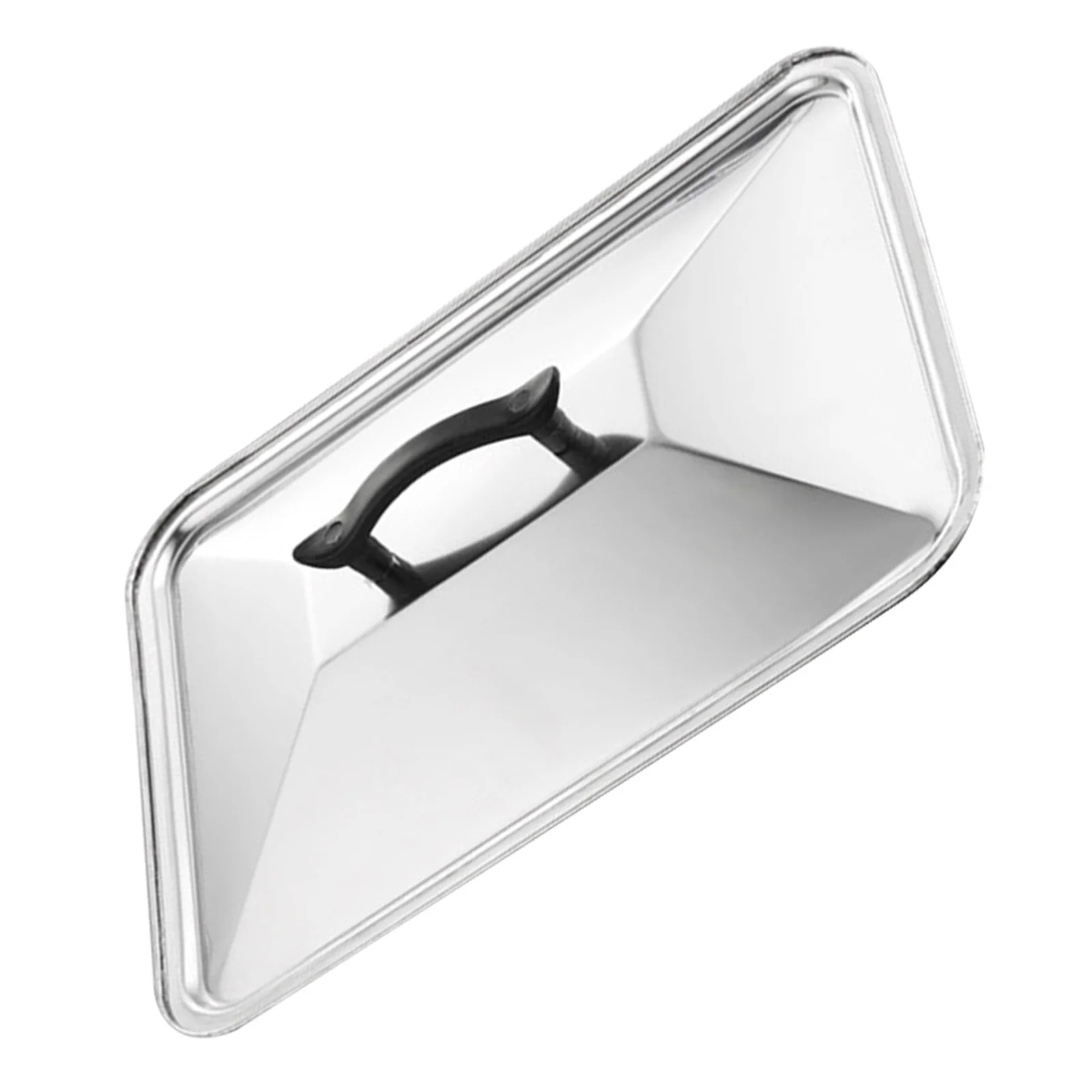 

Stainless Steel Pot Cover 36x27cm Anti Splash Lid Kitchen Tool for Steam Retention and Easy Lifting Pot Cover