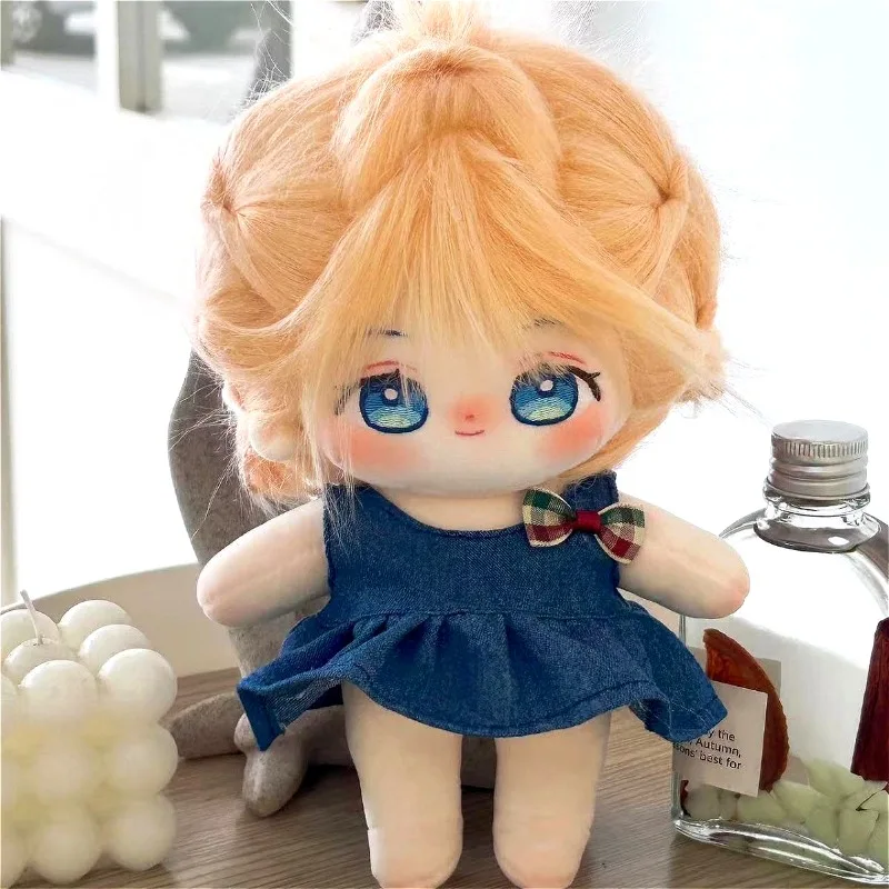 

Original 20CM Cute Stuffed Cotton Doll Cartoon Kawaii Figure Character Plushie DIY Cosplay Outfit Collection Girl Toys Gift