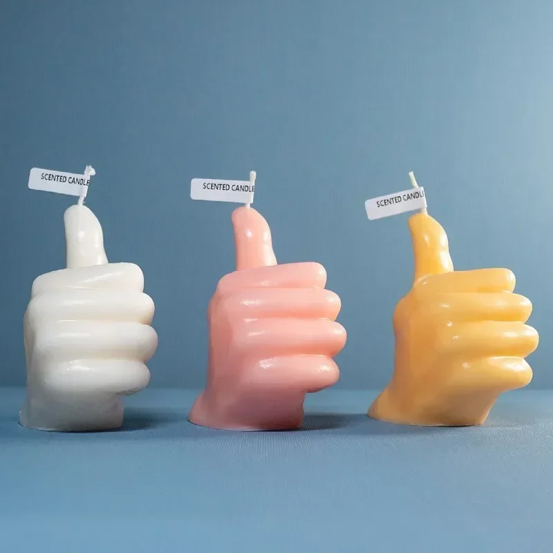 Creative Thumbs Up Shaped Scented Candles Modern Home Decoration Aromatic  Children's Birthdays Gifts Room Decor Ornament