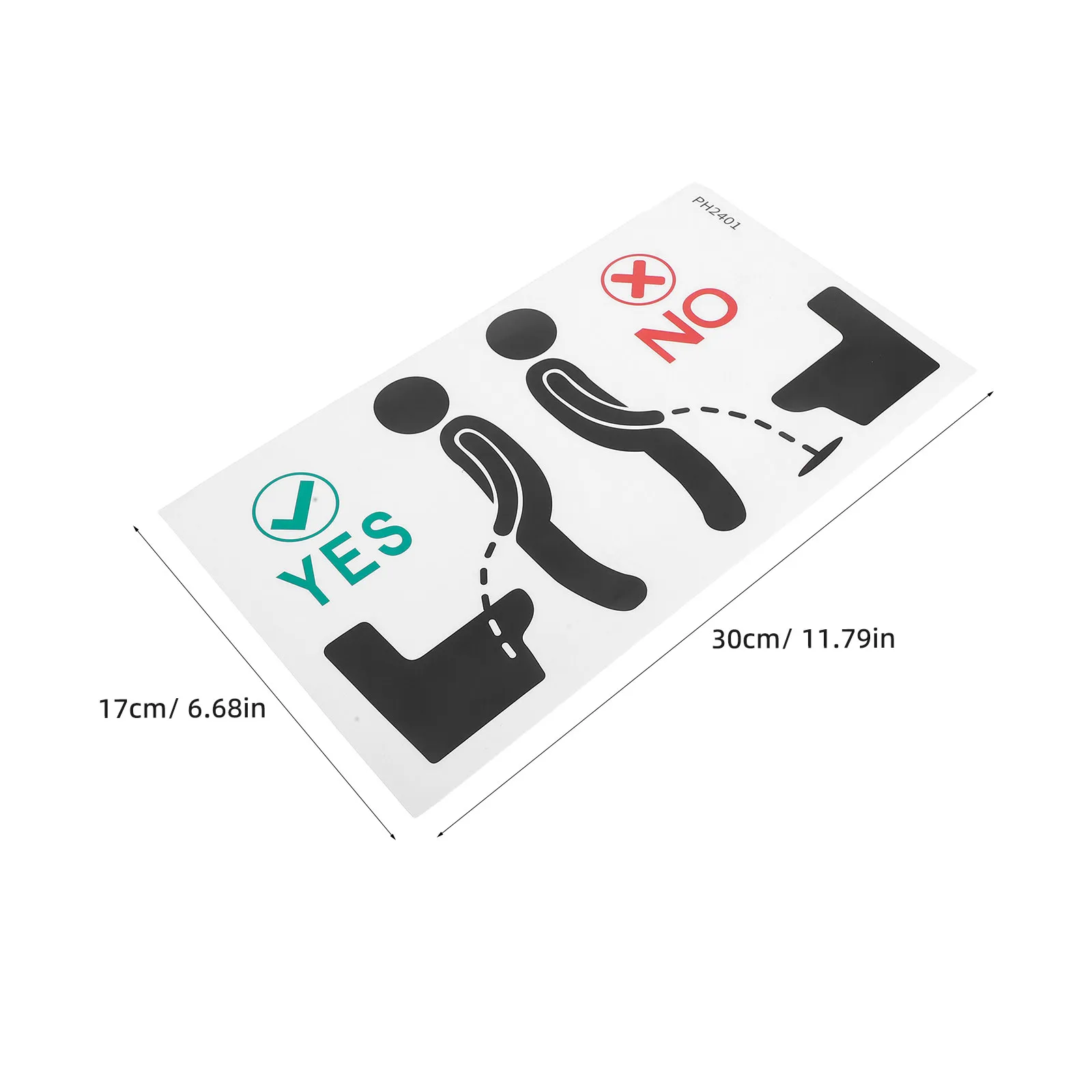 Creative Washroom Sign Toilet Sticker for Bathrooms Funny Restroom Urinal Training Bathroom Tile Decal Pee Reminder Wall Art