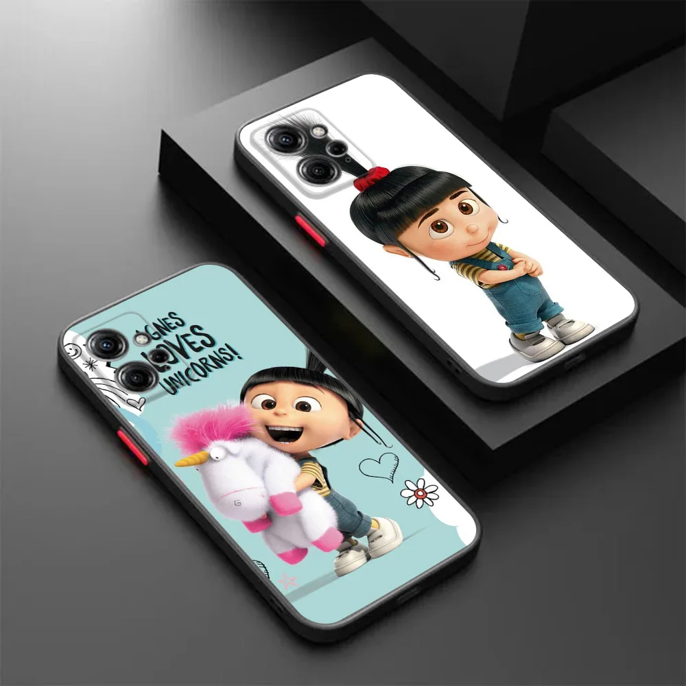 Etui na telefon Redmi Note13 Pro 12c Note 12s Xiaomi 12x 12t 11 Lite 11t 11s 12 My Fluffy Unicorn Agnes Black Translucent Cover