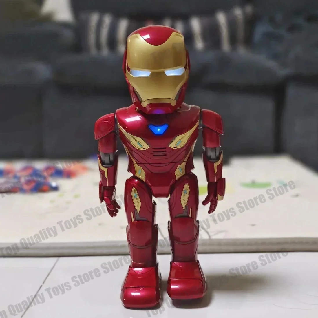 Echte Marvel Iron Man Mark Avengers Infinity War Mk50-versie Filmpersonages App-bediening Intelligent robotspeelgoed