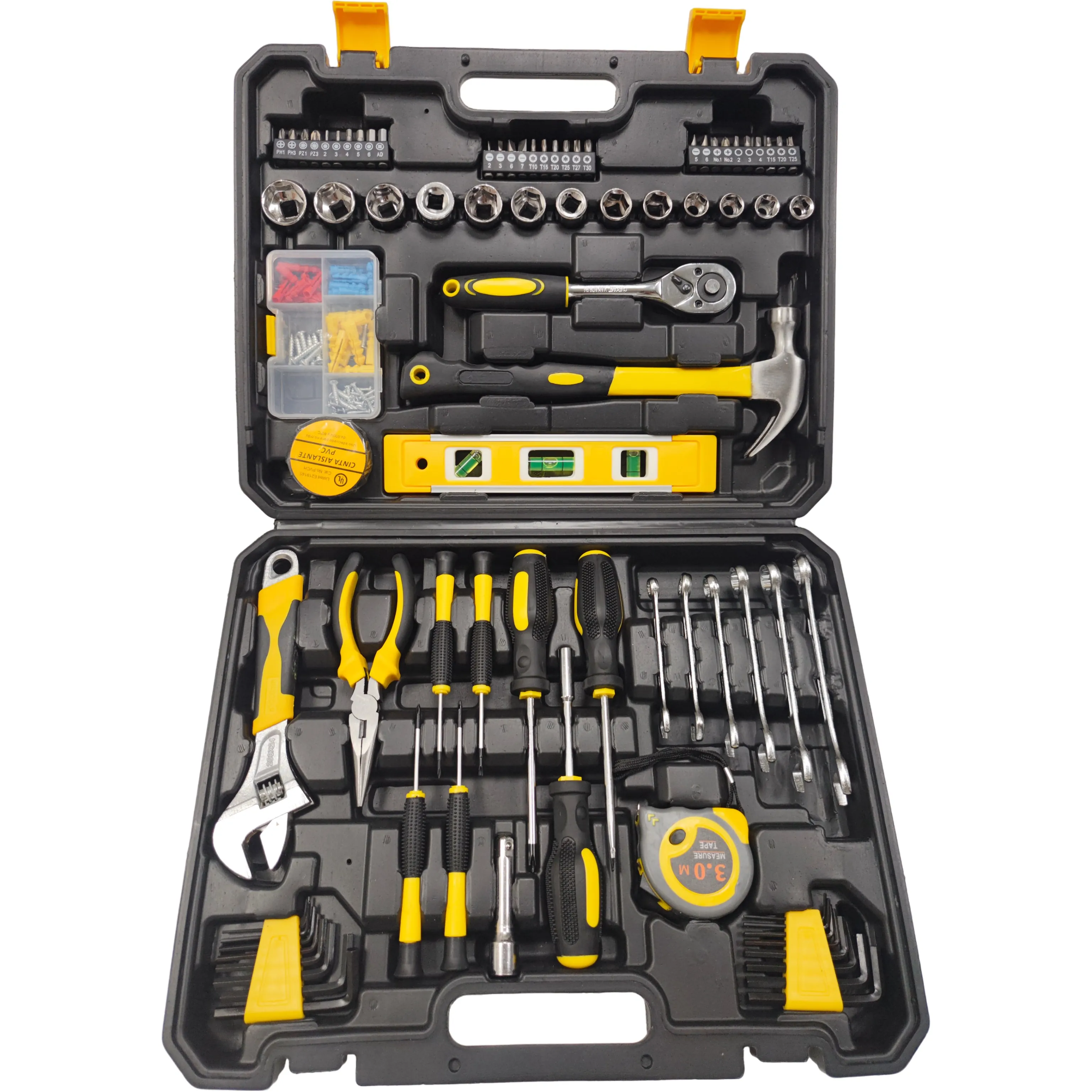 Set di attrezzi manuali per la casa Cassetta degli attrezzi combinata manuale Kit di riparazione auto Kit di attrezzi regalo per la casa Attrezzi da giardino per la lavorazione del legno Prezzo di fabbrica-001