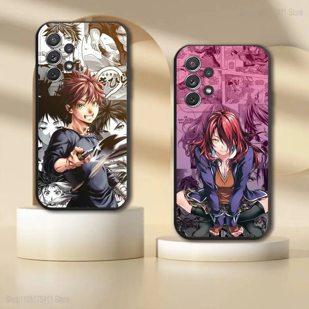 

S-Shokugeki no S-Souma Cool Phone Case For Samsung S 25,24,23,22,30,21,10,9,Ultra,Plus,Lite,FE,4,5G Black Soft Case