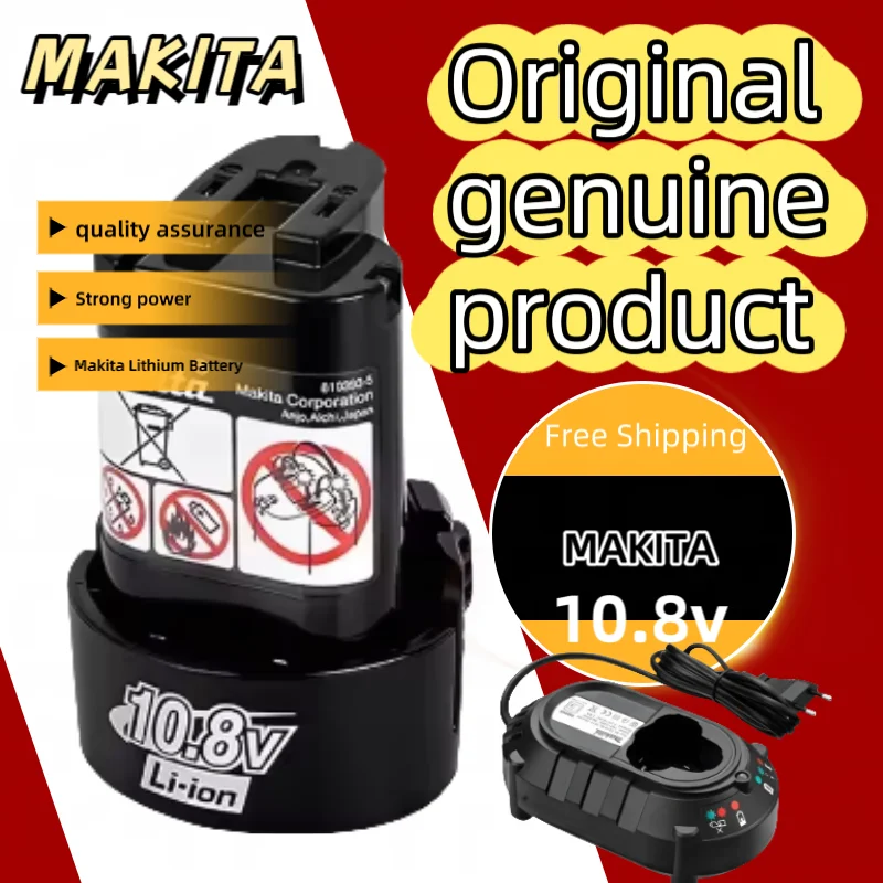 

Makita 10.8V Battery Pack 3Ah Rechargeable Compatible with BL1013 BL1020 BL1030 TD090D LCT203W