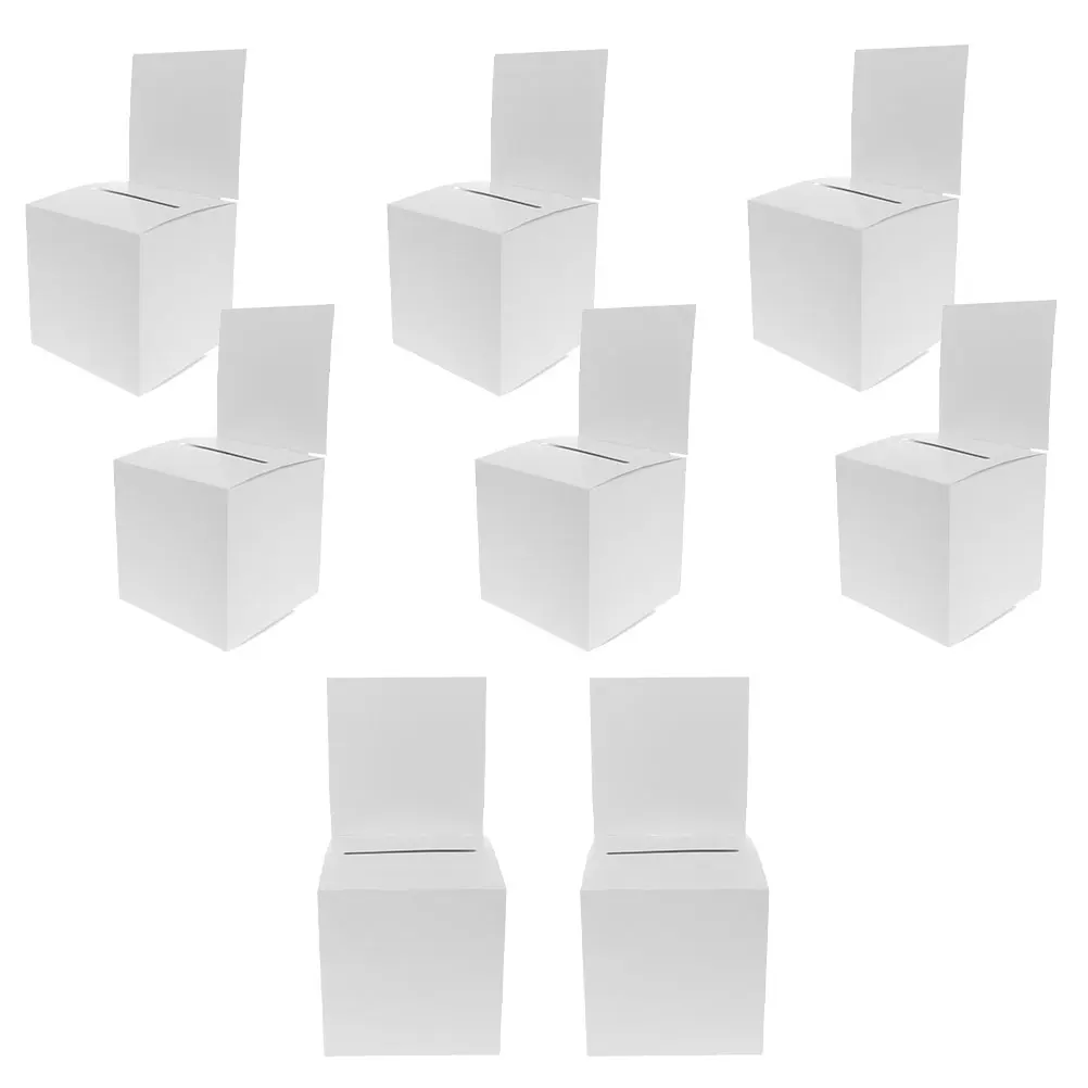 

8pcs Ballot Box Voting Boxes Small Slot Graduation Party Raffle Lottery Ticket Donation Fundraising Multi Function Practical