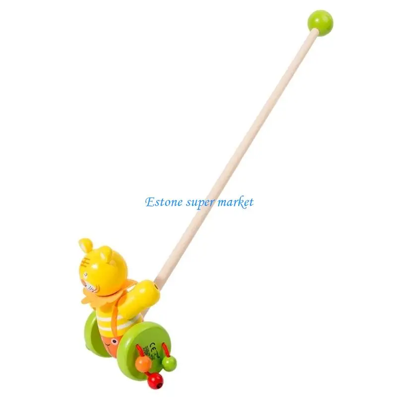 090B Wooden Pushing Toy For Baby Hand Eye Coordination Toy for Ages 18-36 Months