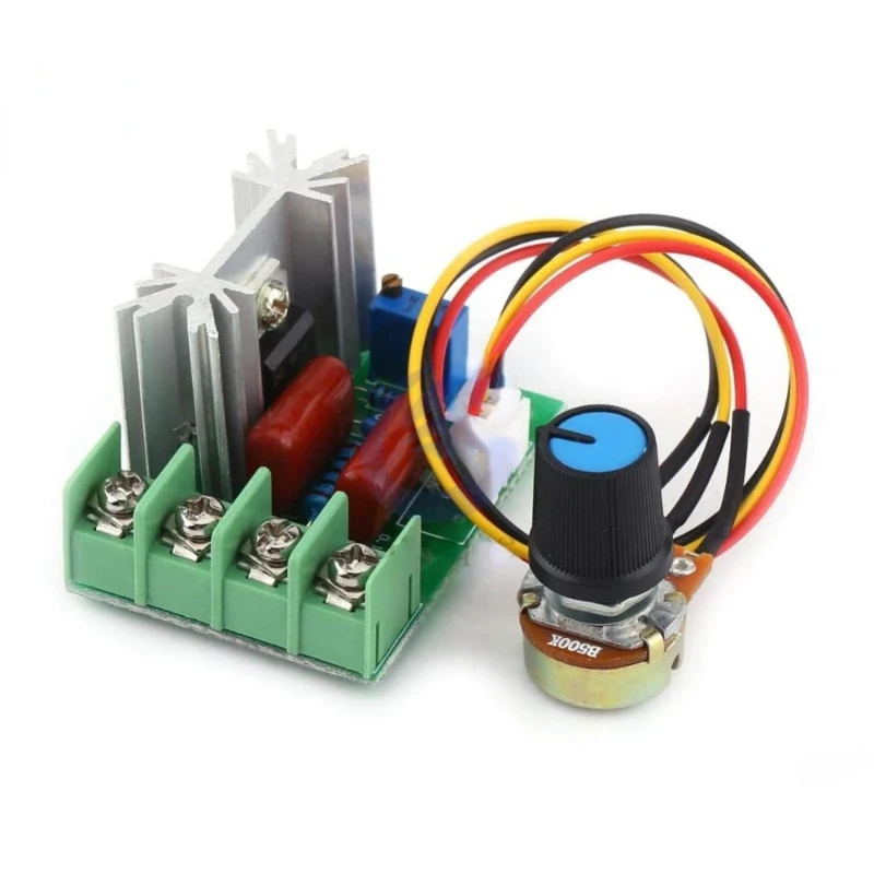 Regulador de tensão scr ac 220v 2000w, módulo regulável, controlador de escurecimento de velocidade do motor, termostato, regulador de tensão eletrônico