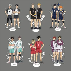 Haikyuu Peripheral Stand UP Shoyo Hinata Cartoon Desktop Ornament Tobio Kageyama Acrylic Figures Haikyuu 15cm Vertical Toys Gift