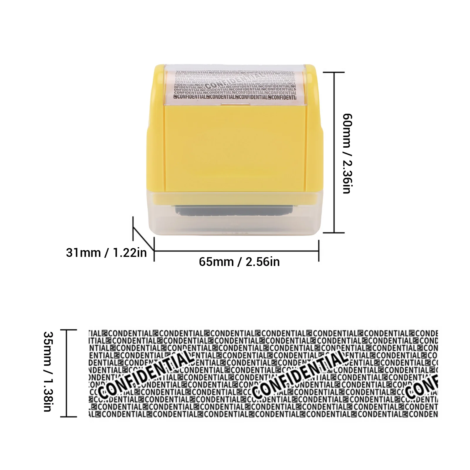 ID Protection Roller Stamp ID Protector Ink Roller Privacy Protection Identity Theft Prevention Roller Stamp for Documents
