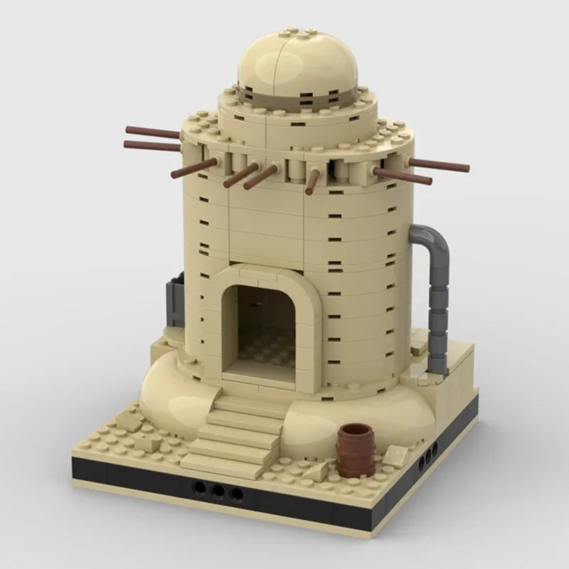 Modelo de película estrella Popular, bloques de construcción Moc, espacio Modular, casa del desierto, bloques tecnológicos, regalos, juguetes de Navidad, conjuntos DIY de montaje