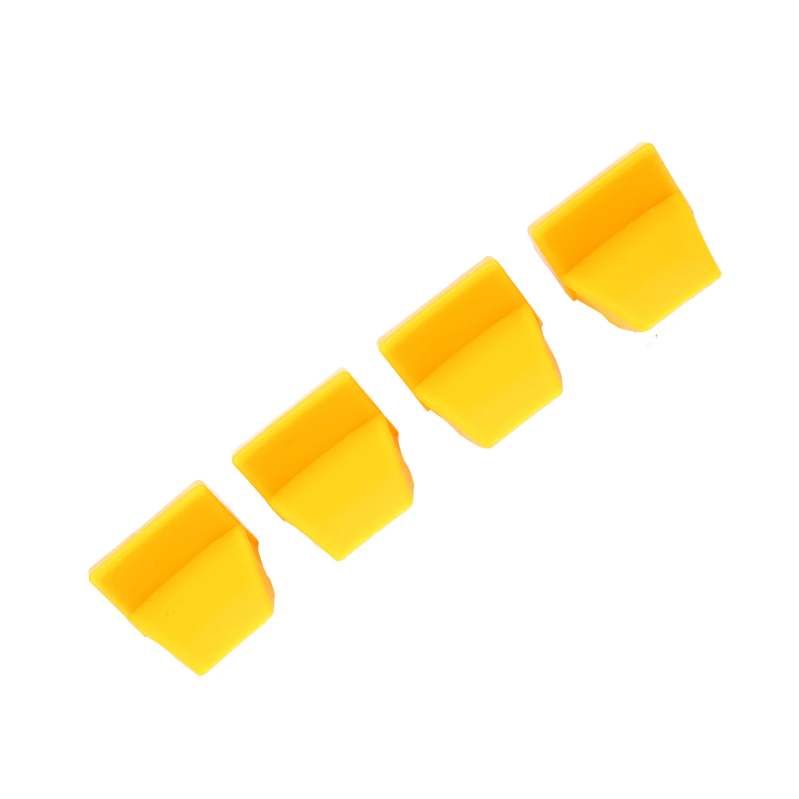 4pcs Tyre Changer Clamping Jaw Protector Plastic Yellow Wheel Rim Guard for Tire Changers Tire Changer Clamp Protective Cover