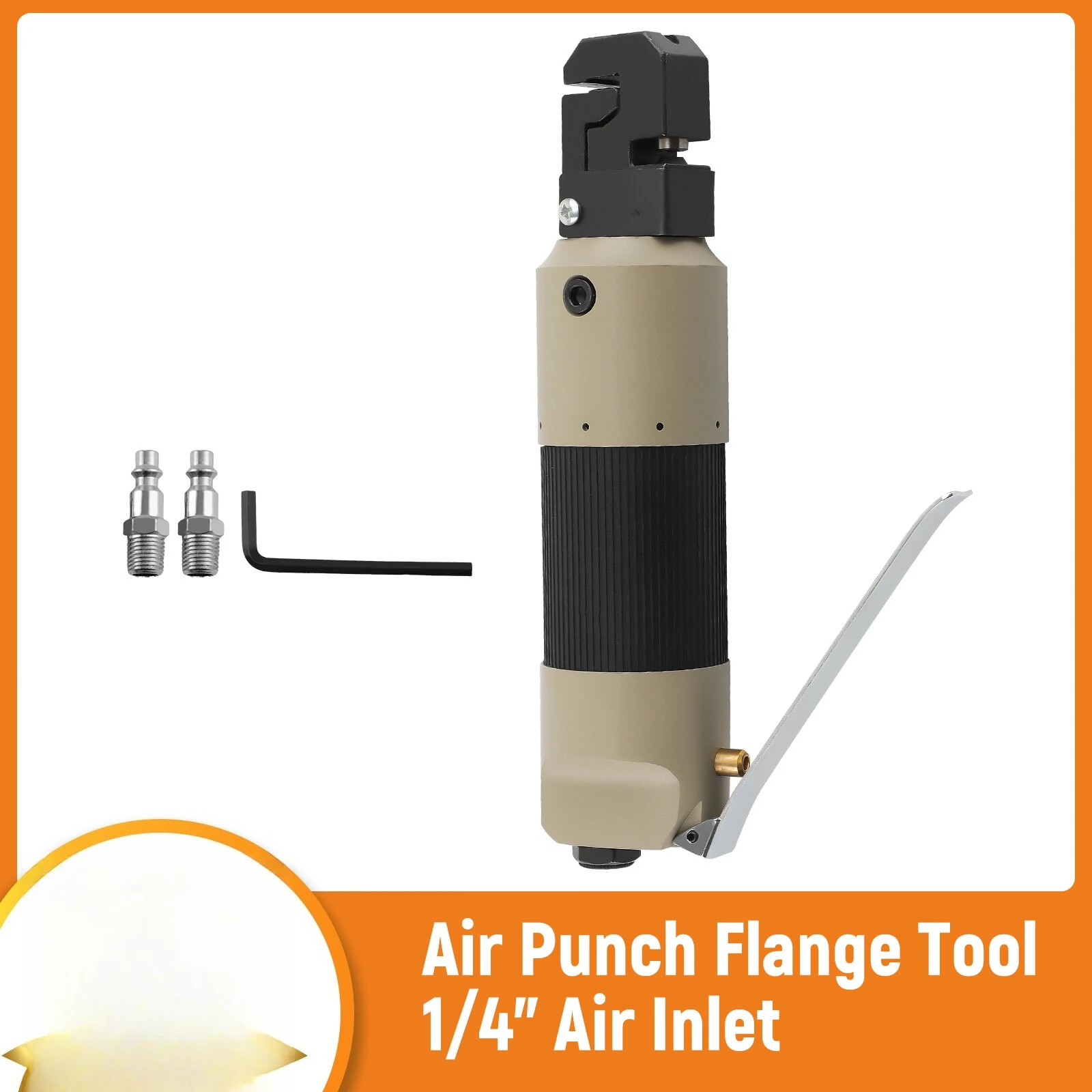 

Air Punch Flange Pneumatic Puncher Crimper Punching Flanging Tool Anti slip 5mm