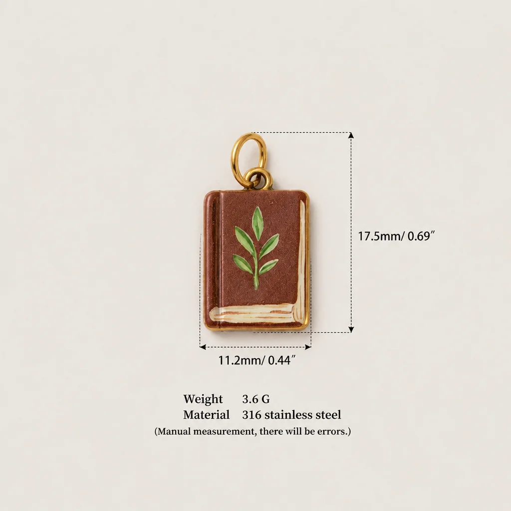 Modische und Trendige Neue Blatt-Stern 316 Edelstahl Wasserdichte Farbbeständige DIY-Anhänger Charms für Schmuckherstellung – Detail 5