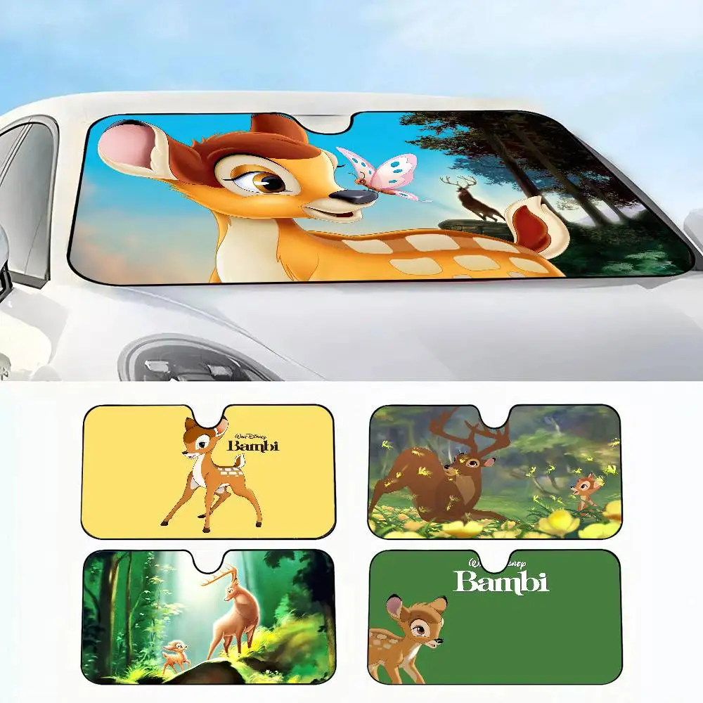 

Disney Cartoon Bambi Car SunShade Car insulation windshield sunshade, UV blocking sunshade protector