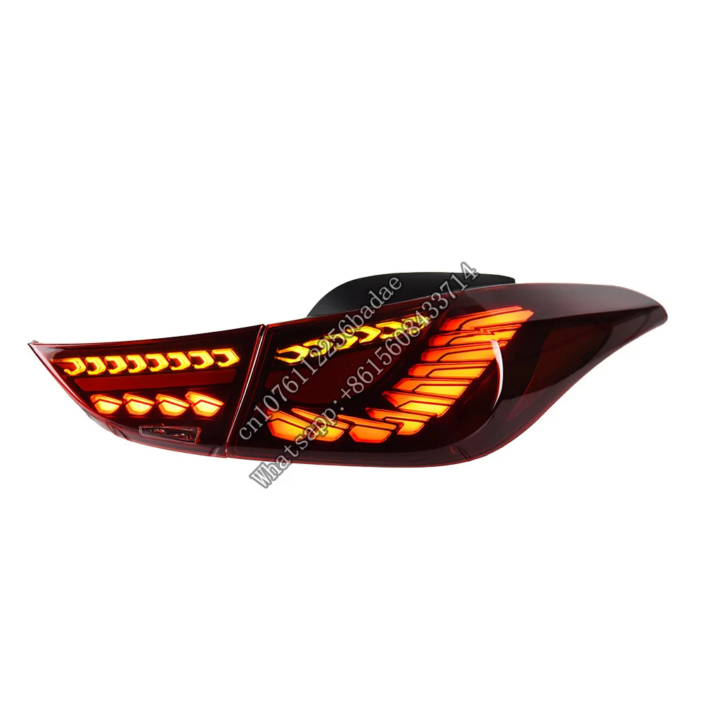 

Car Styling Tail Lamp for Elantra 2011-2016 LED light indicator Dynamic Signal DRL Automotive Accessories