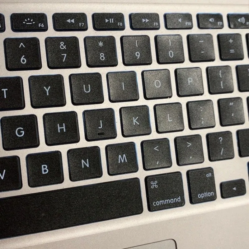 (Us American Version) Frosted Transparent White Mbp Suitable for Apple MacBook Pro Air Keyboard Stickers, Translucent M4 Film, Anti-Oil Keyboard Stickers