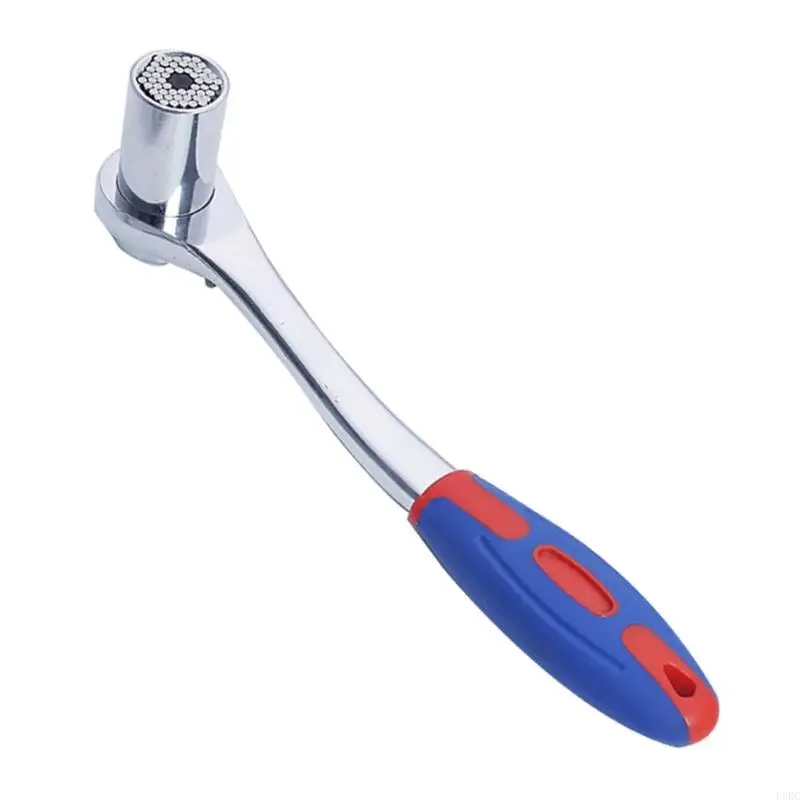 

L8RC High Precisions Multiple Use Adjustable Spanner Socket Wrench Ratchet DIYer Essential Hardware Home Auto Car Repair Tool