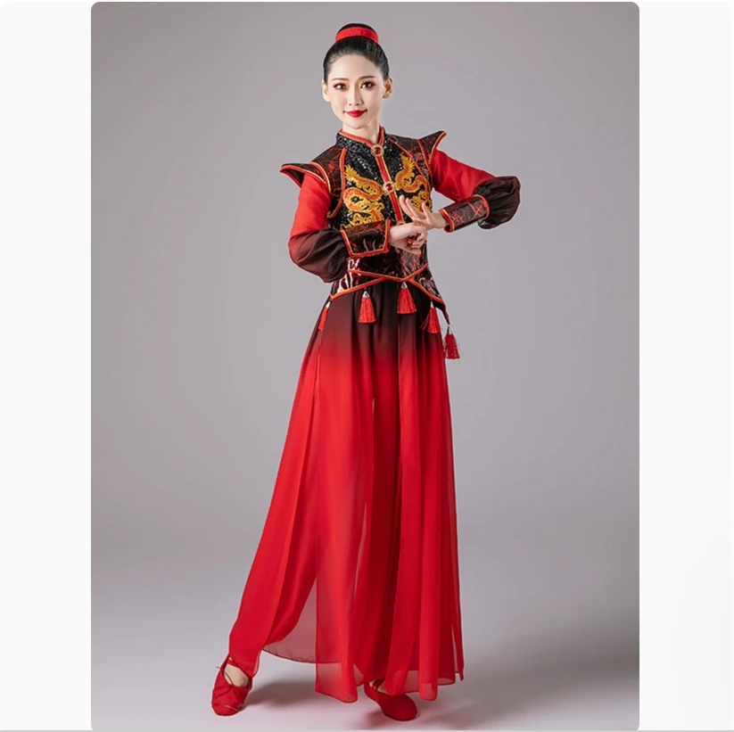 Hanfu جيوتشو تونغشيا شينغ شيانغ وانغ شينغ ملابس رقص Wuxia السيف الرقص النمط الصيني أداء زي مجموعة الإناث #3