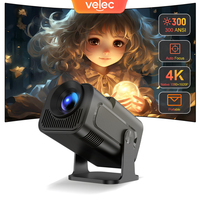 Velec Projector 300ANSI Android 11 4K 720P Wifi6 BT5.0 180° Rotatable HY320 Mini Home Theater Cinema Outdoor Portable Projector
