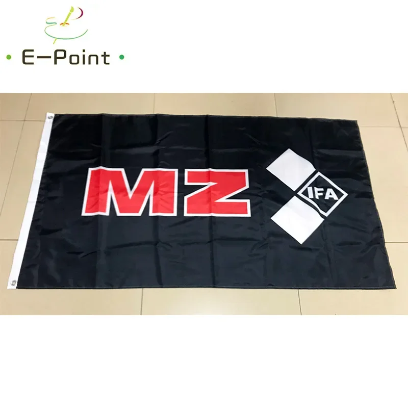 MZ IFA Racing Flag Black 3ft*5ft (90*150cm) Size Christmas Decorations for Home Flag Banner Indoor Outdoor Decor HYK004