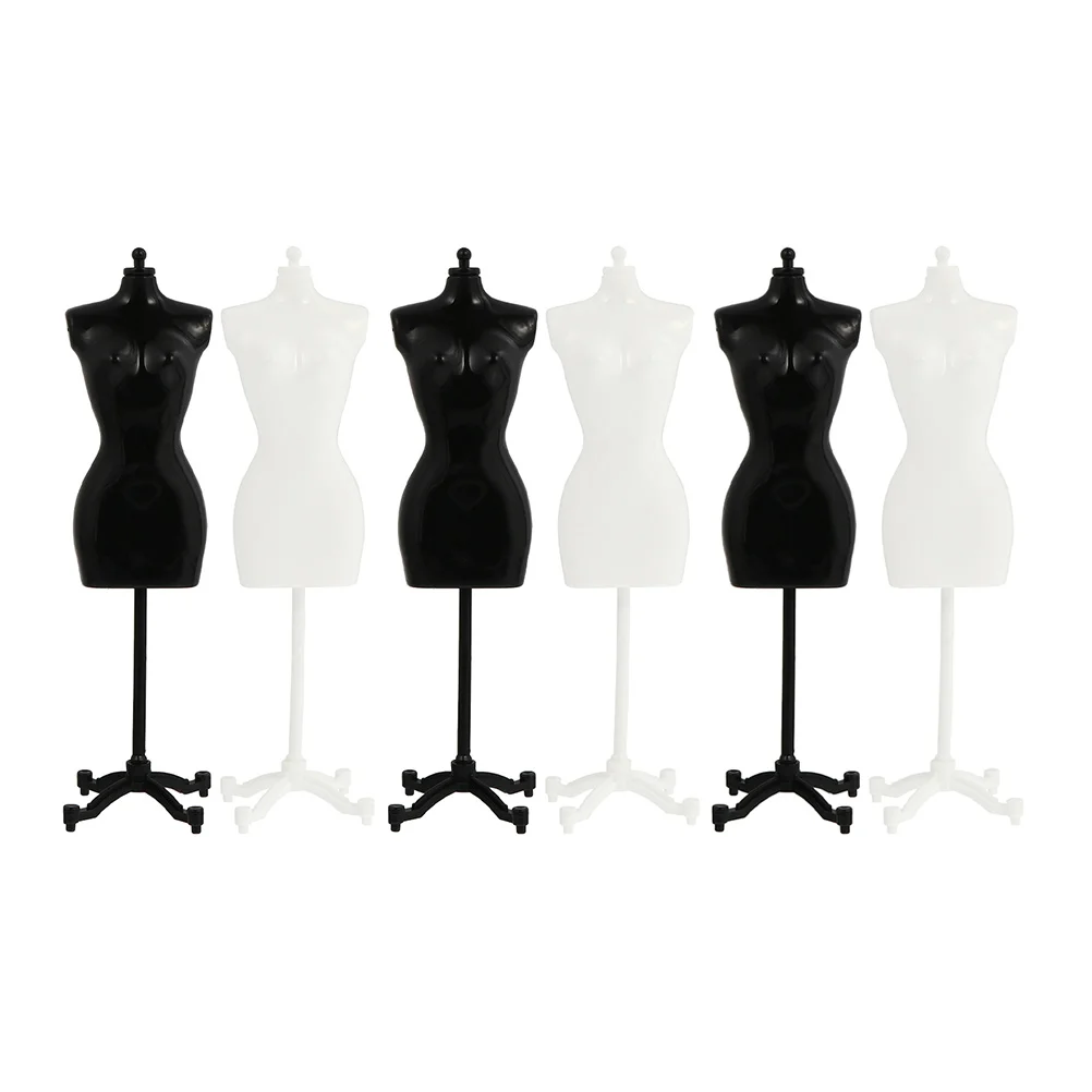 

6 Pcs Closet Bracket Outfits for Girls Clothing Mannequin Stand Monitor Child Mini Dress