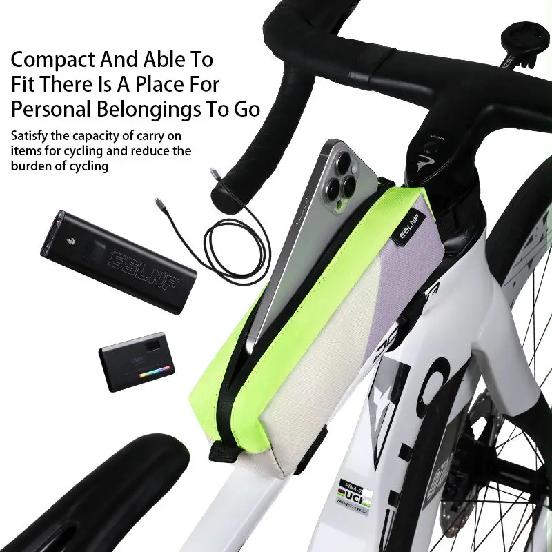 ESLNF Bike Bag Top Tube Bike Frame Bag Waterproof Bicycle Under Tube Bag for MTB Road Bike Bicycle Top Tube Bag Bicycle Bag view 4