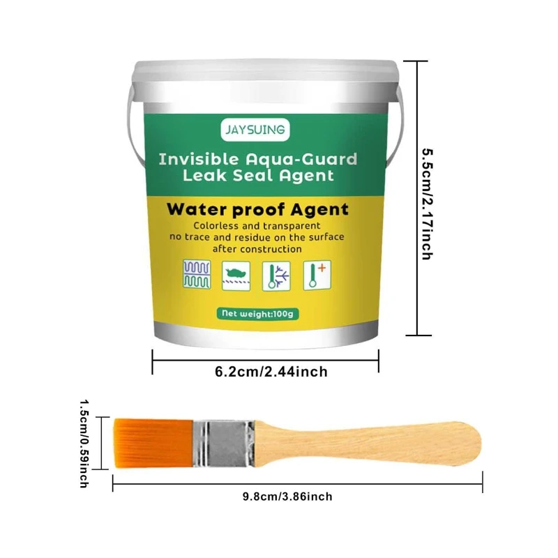 

A9LB Super Strong Waterproof Adhesive Agent 100g Leak proof Sealant Invisible Adhesive Waterproofing Coating for Bathroom