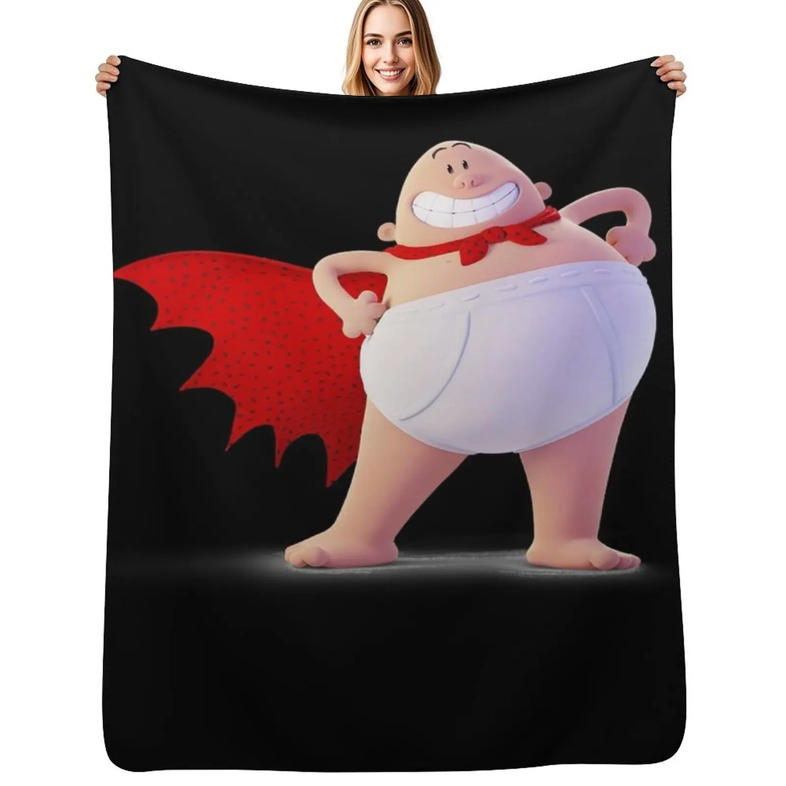 

Gift Idea Captain Underpants Throw Blanket anime for winter Kid'S Hair Blankets
