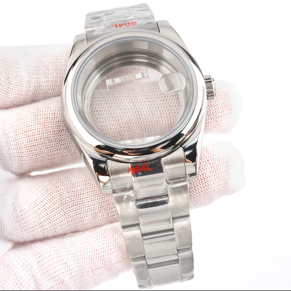 

Роскошный мужской ремешок для часов 36 мм 39 мм с сапфировым стеклом, аксессуары для часов Datejust Seiko Nh35 Nh36, механизм 28,5 мм, циферблат