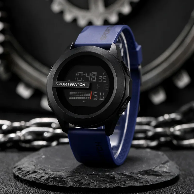 

Top Brand Men Sport LED Watches Men Digital Clock Multi-Functional Rubber Man Fitnes Athlete Timekeeping Electronic Watch Reloj