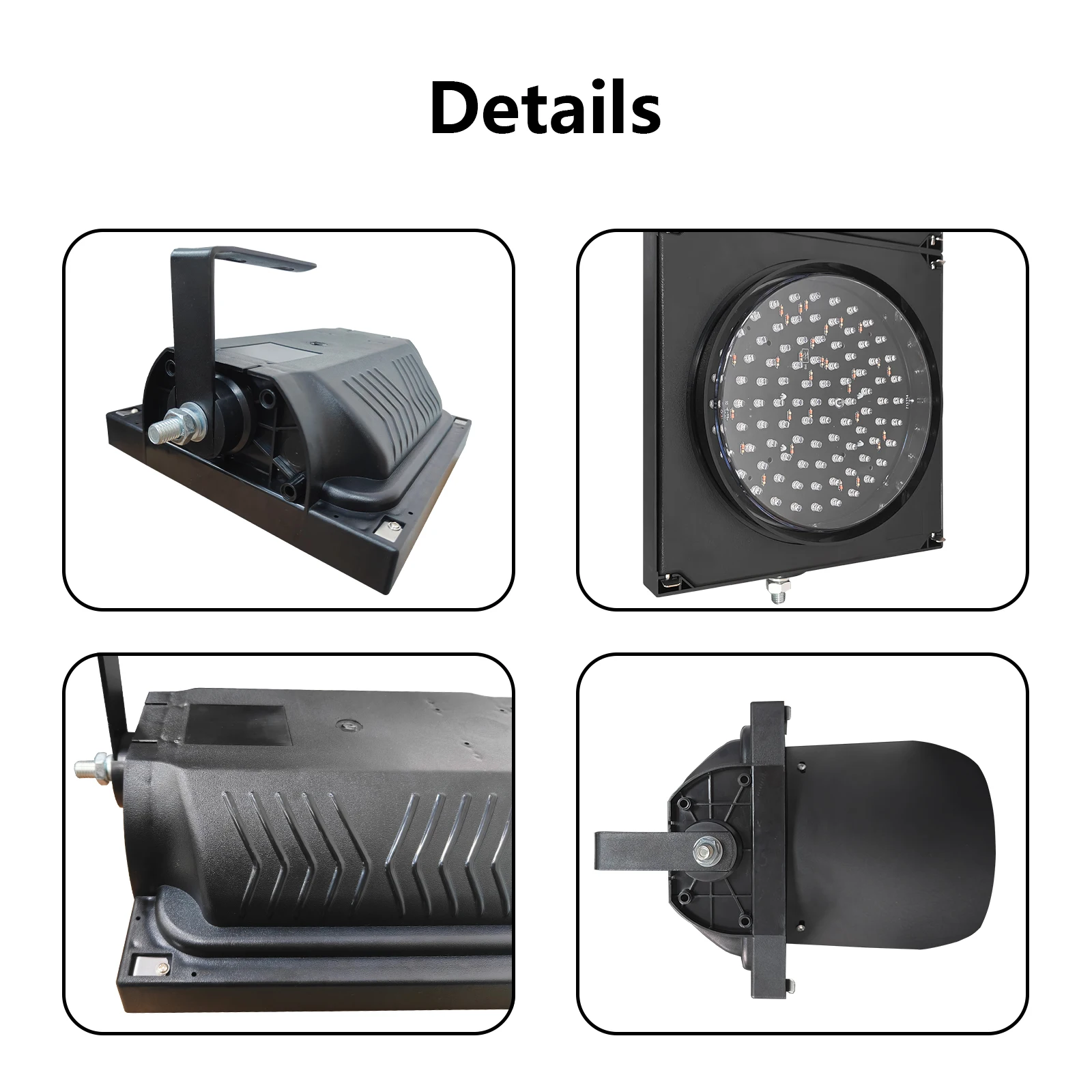 Semáforo 200mm(8 polegadas) Controle Remoto, AC85-265V Sem Bateria, Tráfego/Parada/Go Luzes de Lâmpada de Luz, Carcaça de PC Água