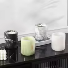 Luxury Natural Marble Candle Cup